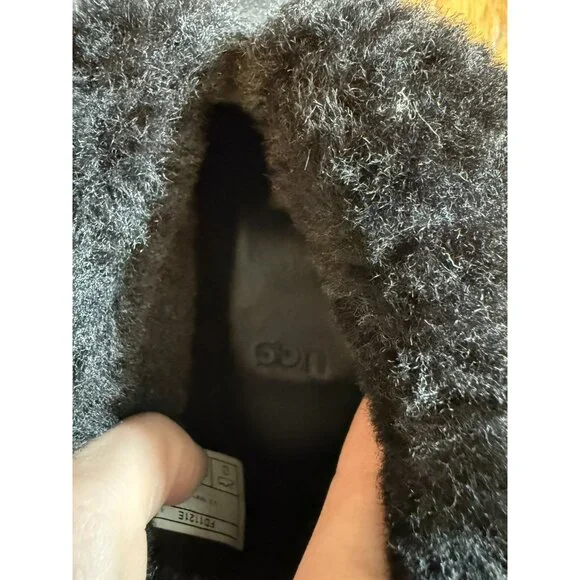 UGG THEBES WOMEN CLOG SUEDE BLACK US 8 /UK 6 /EU 39 EUC - Picture 8 of 12